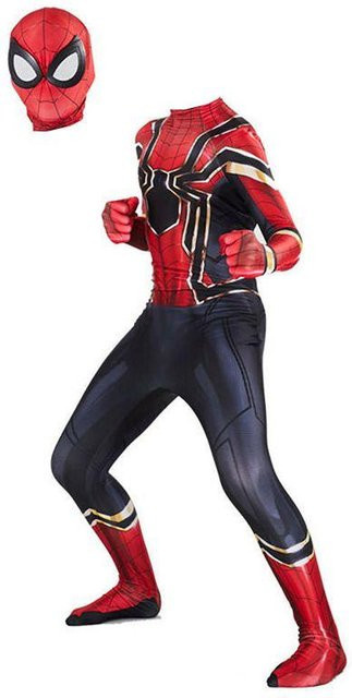 DewBloom Spiderman Anzug Superhelden Kostüm, Schwarz, Textil - Bild 1