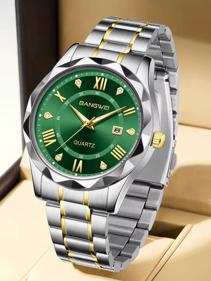 LIGE Armbanduhr, Quarz, Edelstahl, Schwarz, Herren - Bild 7