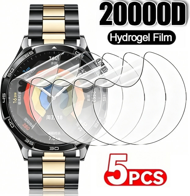 Huawei Displayschutz Hydrogel-Folie für Watch GT5, 41/46 mm, Unisex - Bild 1