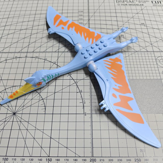 Kennie MOC Quetzalcoatlus Baustein Spielzeug Dinosaurier Drache in Blau - Bild 1
