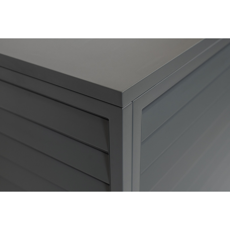 Westmann Wärmepumpenverkleidung Boxa M in Anthrazit, B: 56 cm, T: 140 cm, H: 97 cm - Bild 3