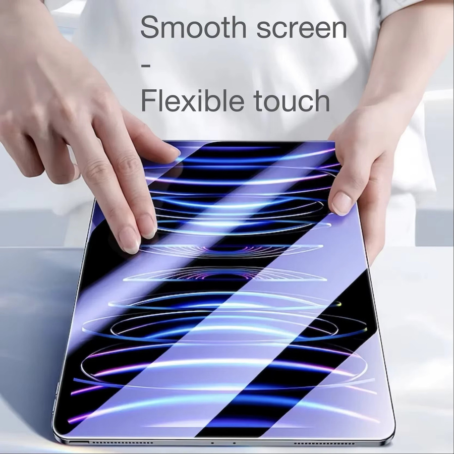 Displayschutzfolie aus gehärtetem Glas für Apple iPad 5, 6 und Air 2 Pro 9,7 Zoll, transparent mit automatischer Staubentfernung - Bild 3