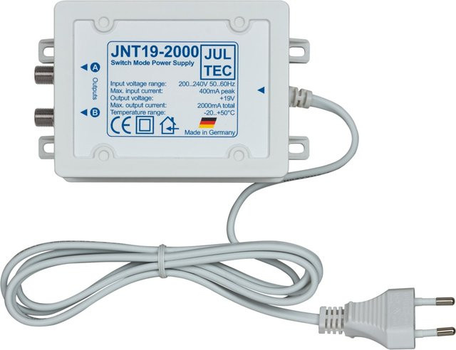 Jultec Schaltnetzteil JNT 19-2000 mit F-Anschluss in Weiß - Bild 1