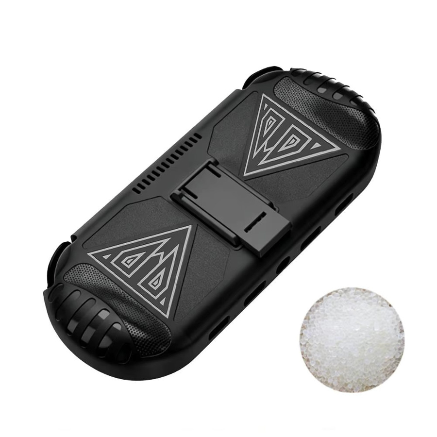 Anbernic RG VITA PRO Schutzhülle aus TPU in Schwarz mit integriertem Ständer, stoßdämpfend und rutschfest - Bild 5