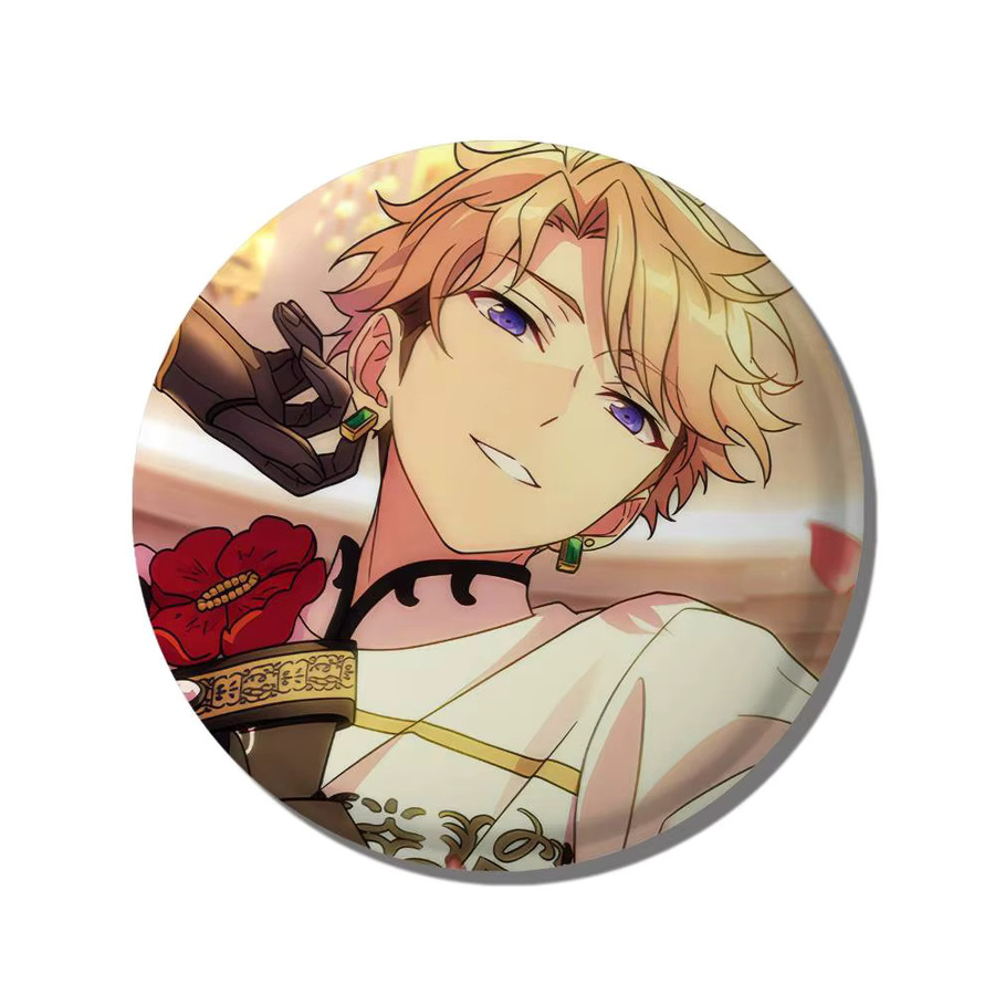 Bilibili Brosche Arashi Narukami, Runde Anstecknadel, Unisex - Bild 4