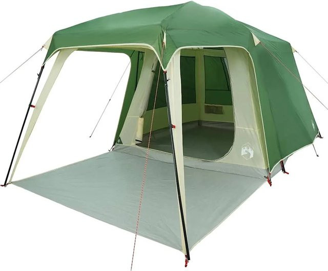 vidaXL Campingzelt mit Vorzelt für 5 Personen in Grün, wasserdicht - Bild 1