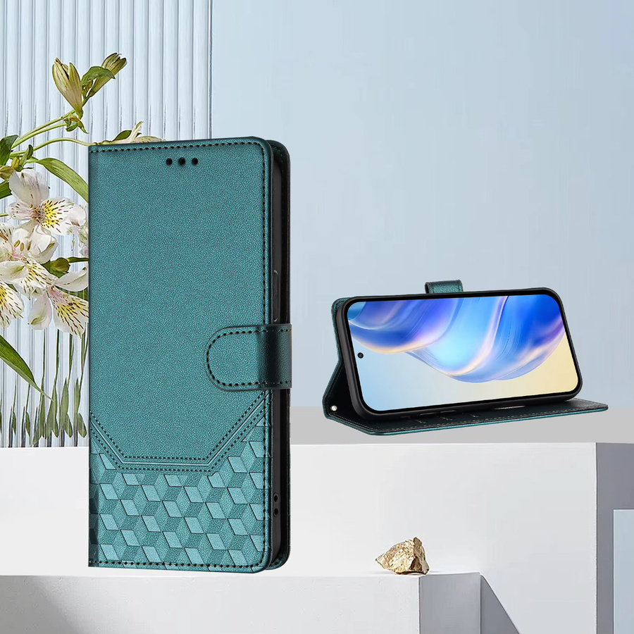 3D Leder Handyhülle als Brieftasche und Buch-Cover für Samsung Galaxy (Modelle: A13, A23, A33, A53, A73, A12, A22, A32, A52, A21s, A51, A71, A10, A20, A30, A50) in Grün - Bild 4