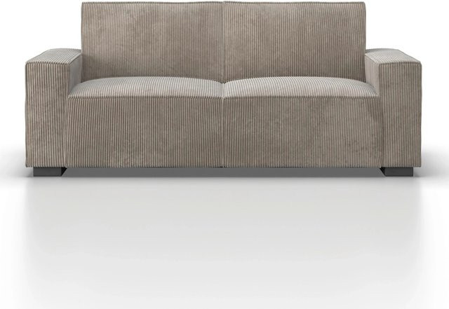 Bessagi Home Sofa Liam Polstersofa in Beige mit Cord-Bezug - Bild 1