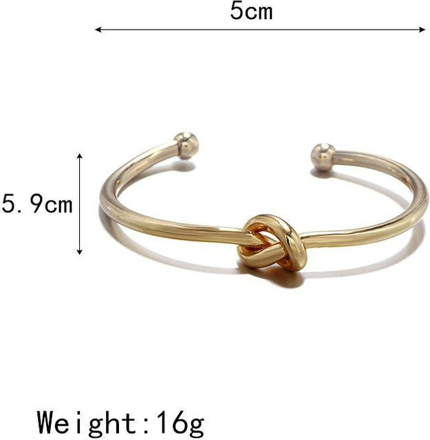 Armband, Kupfer, Gold, Damen, Geknotet, Offen - Bild 1