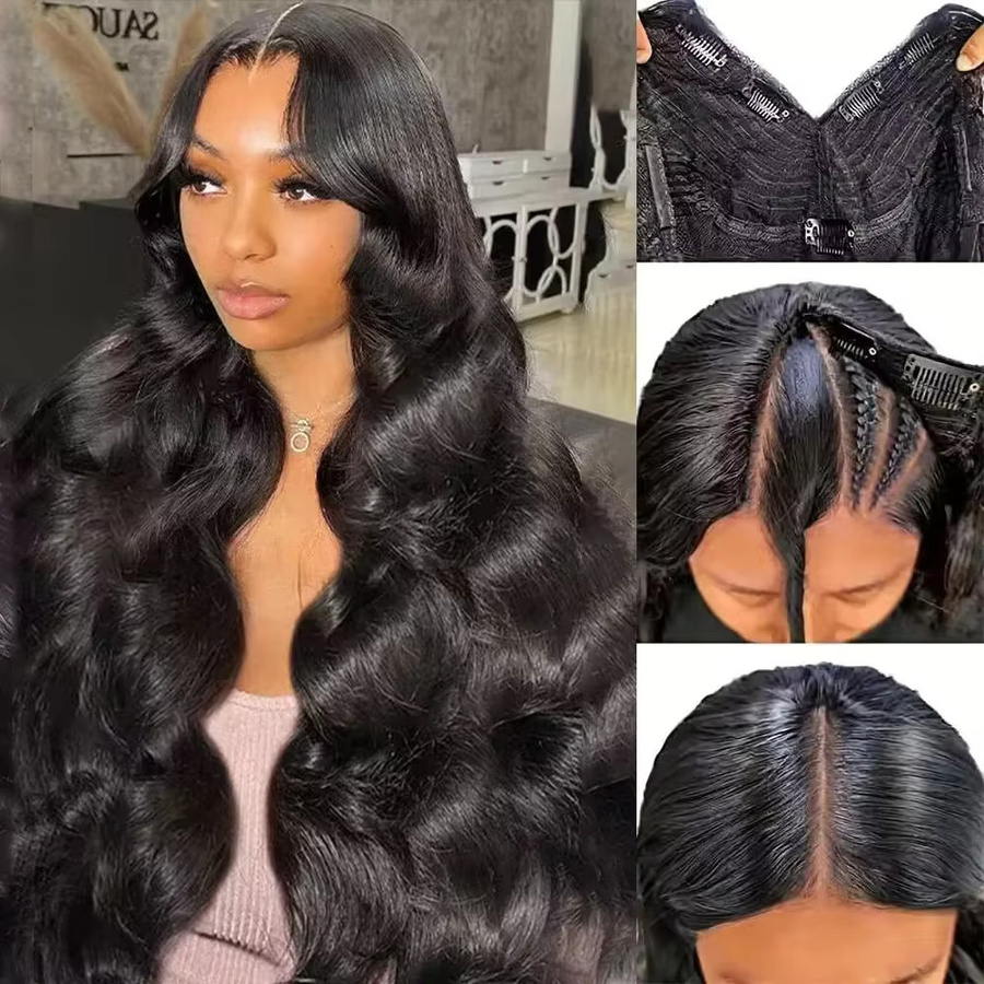UEENLY Echthaar-Perücke, Remy Echthaar, Body Wave, 30-32 Zoll - Bild 3