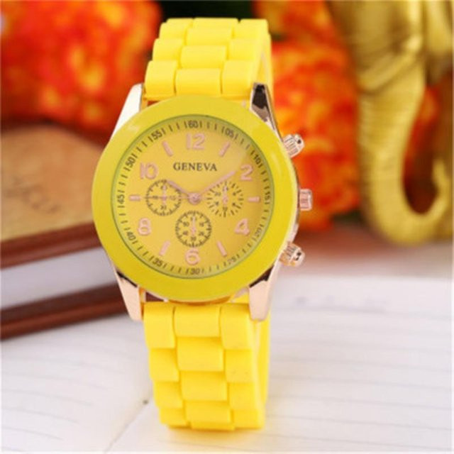 yuyongzhi Digitaluhr, Silikon, Gelb, Unisex - Bild 1