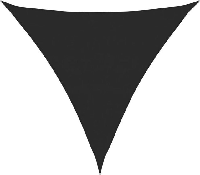 Furnicato Sonnensegel aus HDPE in Schwarz, Dreieckig, B/B/B: 5 x 5 x 5 m - Bild 1