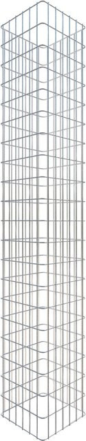 Gabiona Gabionen-Säule eckig feuerverzinkt H 200 cm x B 32 cm x T 32 cm mit Maschenweite 5 x 10 cm - Bild 1