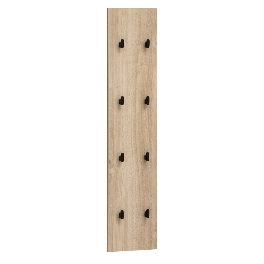 Schildmeyer Hakenpaneel Emmik Garderobenhaken Eiche Weiß B/H/T: 24,5 x 109 x 2,6 cm - Bild 2