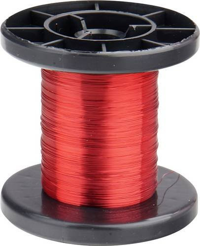 Donau Elektronik Kupferlackdraht in Rot mit 0,15 mm Durchmesser und 100 m Länge - Bild 1
