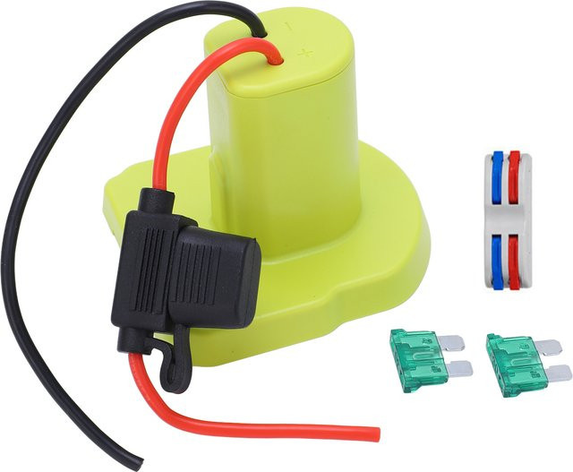 2er-Set DIY Batterieadapter für Ryobi One+ 18V mit 2IN2OUT Klemmenblock und 2 Sicherungen - Bild 1