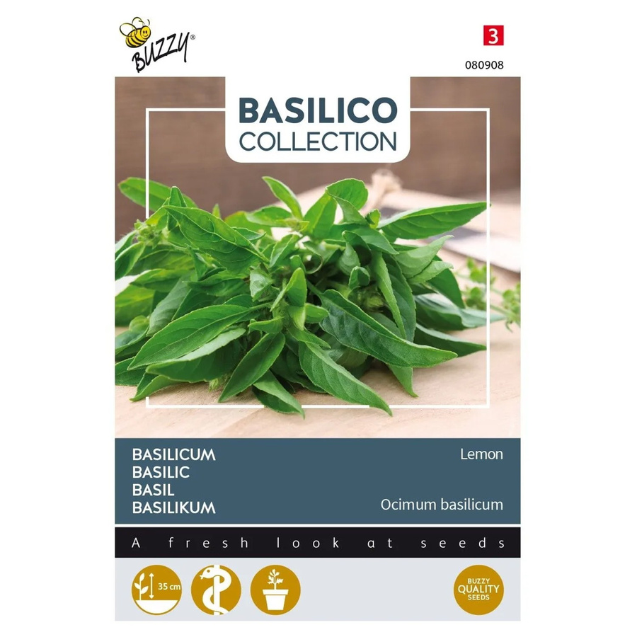 Buzzy Basilikum Lemon Saatgut mit frischem Zitronengeschmack, 1,5 g - Bild 2