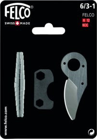 Felco Ersatzteil-Set 6/3-1 mit Klinge, Feder und Stellschlüssel für die Modelle 6, 6CC und 12 - Bild 1