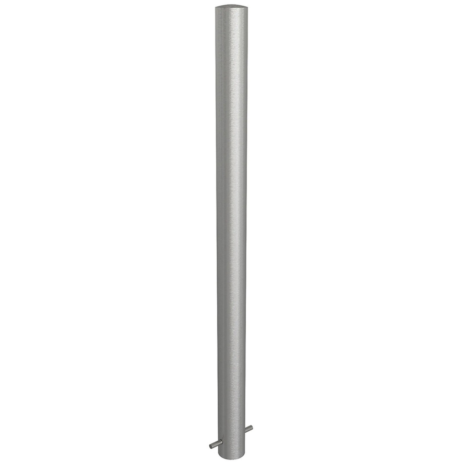 Schake Edelstahlpfosten zum Einbetonieren ohne Verschluss, Farbe: Silber, Durchmesser: 76 mm, Höhe: 120 cm - Bild 2