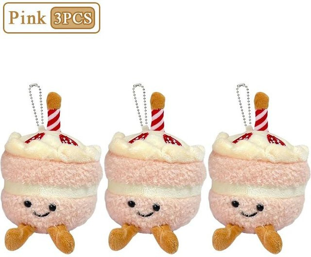 Linyi toy Niedlicher Plüschkuchen Schlüsselanhänger, Plüsch / Textil - Bild 1
