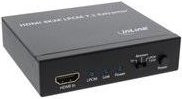 InLine Extraktor und Signaltrenner HDMI 4K2K zu 7.1 Audio und Toslink Optical in Schwarz (65007K) - Bild 1