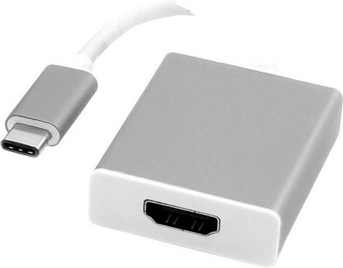 Roline USB-C auf HDMI Adapter in Silber, Länge: 0,10 m - Bild 1