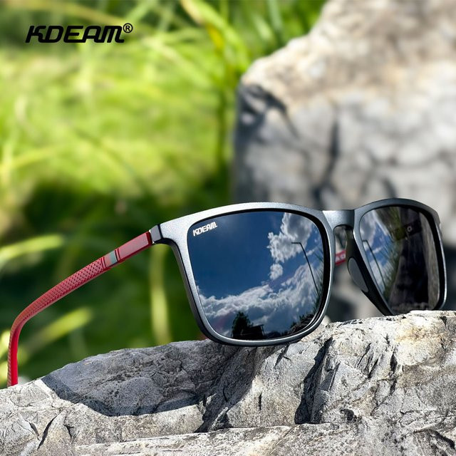 KDEAM Sonnenbrille, polarisiert, photochrom, Vollrand, Schwarz, Herren - Bild 1