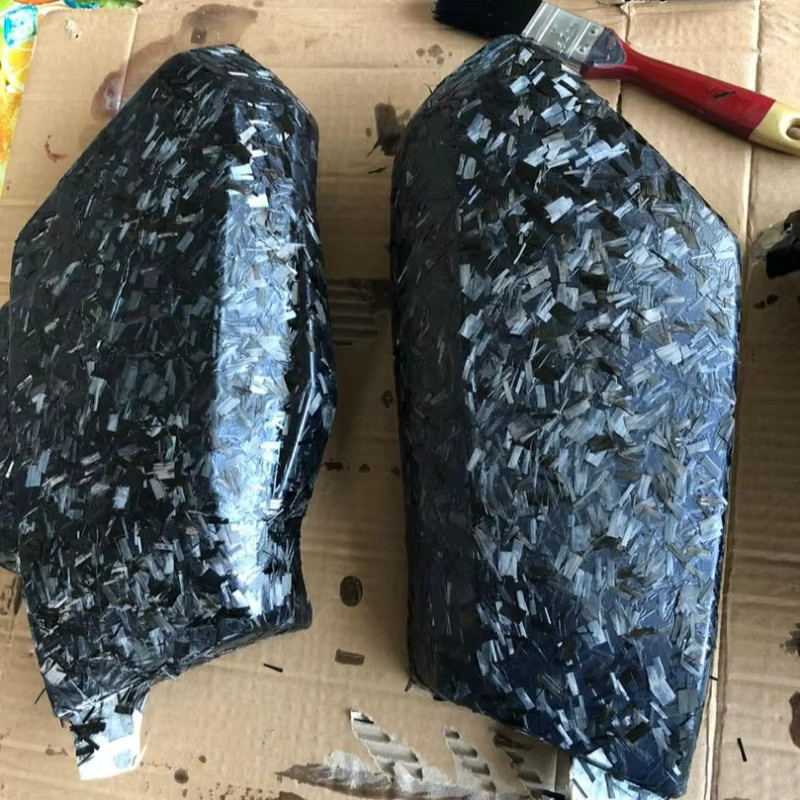 24K A+ geschmiedete Kohlefasergarnstränge als gehackte Flocken mit Vakuum-Handpaste, 500 g - Bild 3