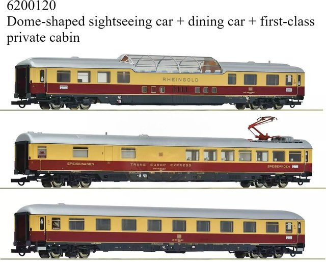 ROCO Gold Rhein Passagierwagen, Zugmodell, 1:87 - Bild 1