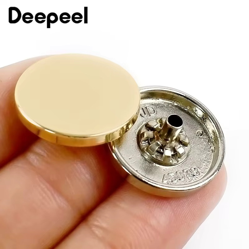 Deepeel Metall-Druckknöpfe in Bronze, 20 Sets für Kleidung und Bastelzubehör, Durchmesser: 10–25 mm - Bild 6