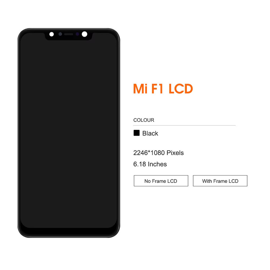 Xiaomi Poco F1 LCD Display mit Touch Screen Digitizer Montage in Schwarz, 6.18 Zoll - Bild 2
