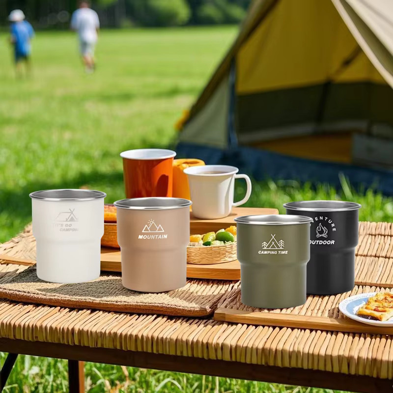 CampingCup Edelstahlbecher in verschiedenen Farben für Picknick, Wandern und Outdoor-Aktivitäten - Bild 2