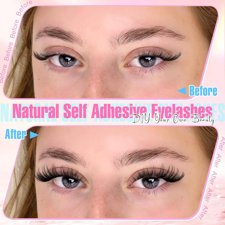 Marks Future Selbstklebende falsche Wimpern, 120 Stück, Black, Natürlich - Bild 2