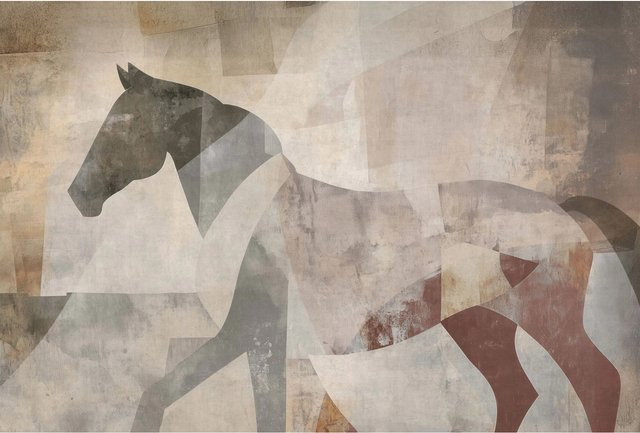 Erismann Vliestapete Art Edition 2 Caballo Braun, B: 4 m x H: 2,7 m - Bild 1