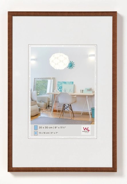 Walther Design New Lifestyle Kunststoff Bilderrahmen Bronze, B/H: 13 x 18 cm - Bild 1
