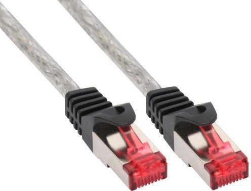 InLine Patchkabel S/FTP Cat.6 Ethernet LAN Kabel transparent 50m - Bild 1
