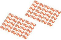 Digitus Farbclips für Patchkabel Orange 100 Stück - Bild 1