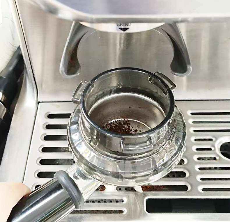Dalinwell Dosiertrichter für Siebträger, 54mm, transparent, kompatibel mit Breville 8-Serie Barista und Bambino Espressomaschinen - Bild 6