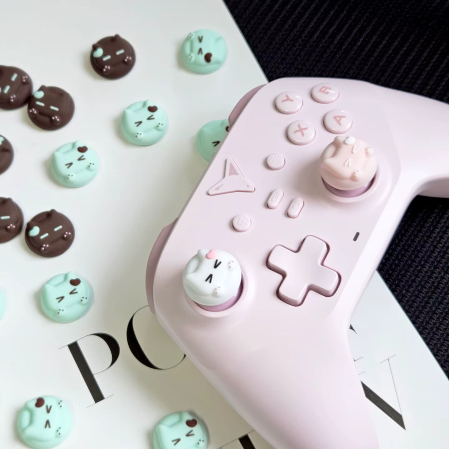 Silikon-Griffkappen für Nintendo Switch, Switch Lite und Switch OLED sowie PS5 Controller, analoge Daumengriffkappen in Multicolour - Bild 3