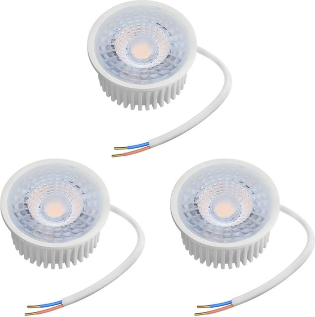 Oktaplex LED Modul Nizza 3er Set, Warmweiß 3000K, GU10, 1,9W, 345lm, 230V, Weiß - Bild 1