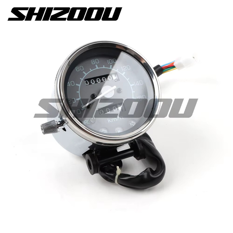 SHIZOOU Motorrad-Kraftstoffanzeige mit Tachometer und Drehzahlmesser als Instrumentencluster für Honda Steed VT VLX 400 600 Rebel CA250 CMX250 - Bild 2