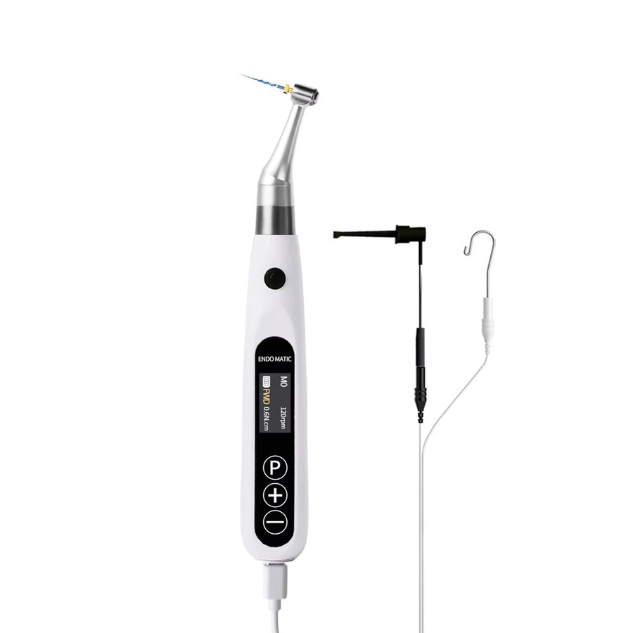 WAIERTON 2-in-1 Kabelloser Dental-Endomotor mit 16:1 Mini-Winkelstück, integriertem Apex-Locator und 10 Modi in Weiß - Bild 2