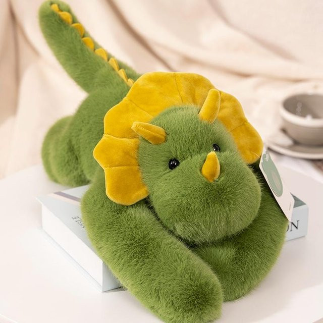 Yiran toy Kawaii Waldtier Plüschtier Puppe Kissen, Dinosaurier, Grün - Bild 1