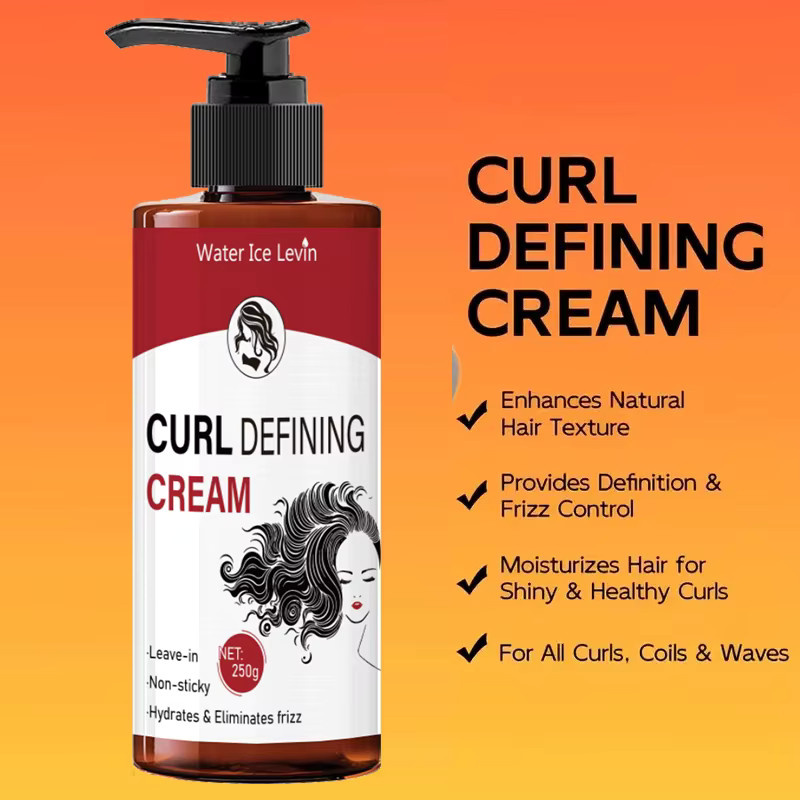 Water Ice Levin Locken-Definiercreme, Leave-In Styling-Creme für lockiges Haar - Bild 2
