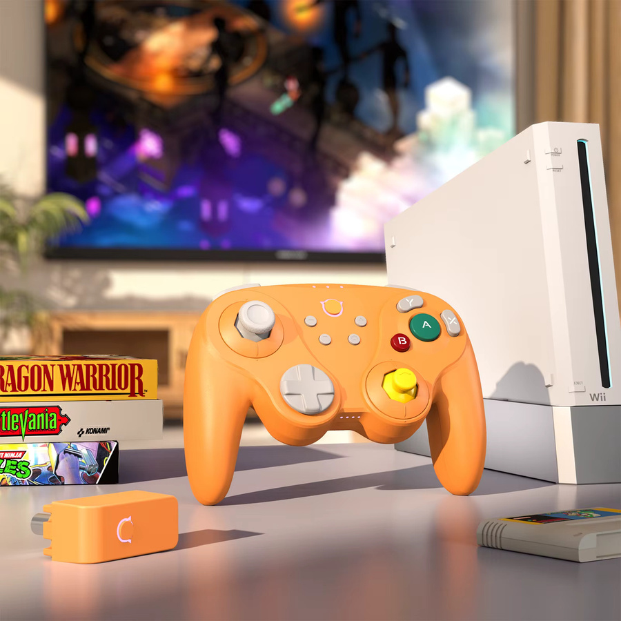 NYXI Warrior Wireless Game Controller für Nintendo Switch und PC in Orange mit Bluetooth und ergonomischem Design - Bild 2