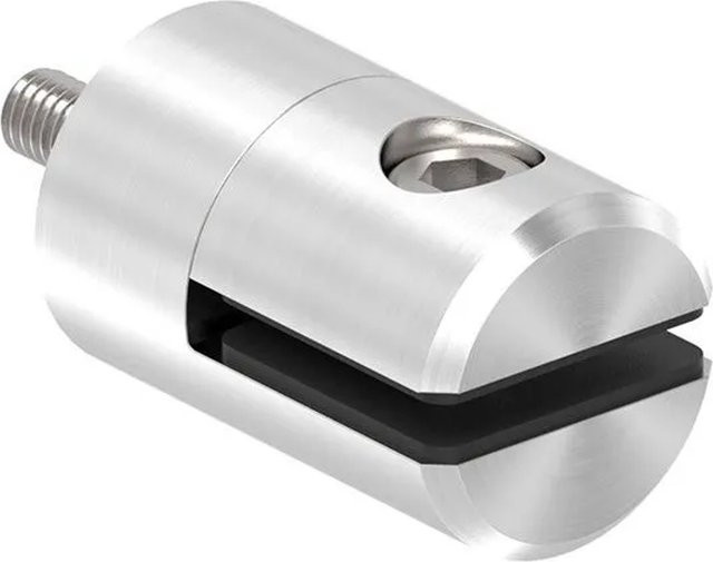 FeNau Blechhalter V2A aus Edelstahl in Silber, Durchmesser: 25 mm, für Blechstärke 1,5-4 mm, gerade - Bild 1