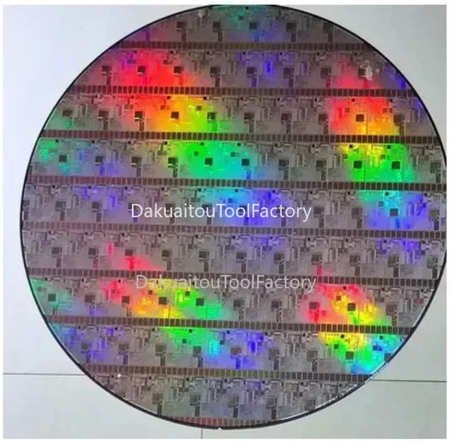 Silizium Wafer CPU Chip als dekoratives Pendel in Multicolour, 12 Zoll, Halbleiter-Wissenschaftsmodell für Sammler und als Geschenk - Bild 1