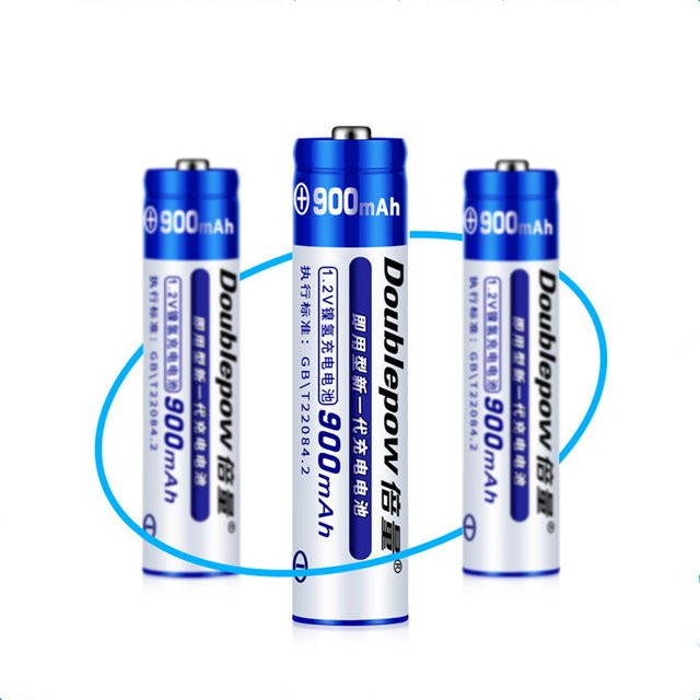 DOUBLEPOW AAA NiMH-Wiederaufladbare Batterien 1,2 V in Blau - Bild 1