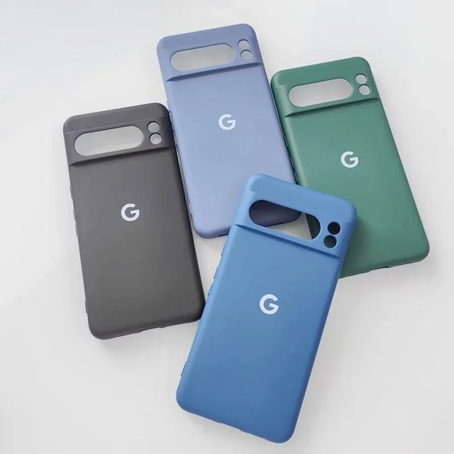 Google Pixel 9 Pro XL, Pixel 9 Pro und Pixel 9 Soft Touch Flüssigsilikonhülle in Blau mit TPU Vollschutz und Stoßfestigkeit - Bild 1