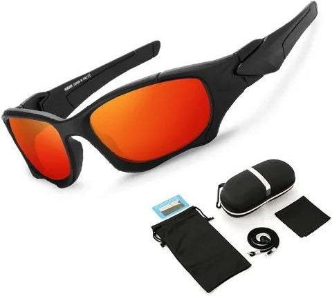 Freedom Outdoors Sonnenbrille, Unisex, Vollrand, Wrap, Schwarz, Kunststoff - Bild 1